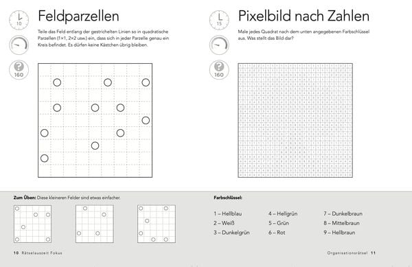 Produktbild: R&auml;tselAuszeit &ndash; Fokus. &Uuml;ber 300 R&auml;tsel f&uuml;r Konzentration, klare Gedanken und Kombinationsgabe
