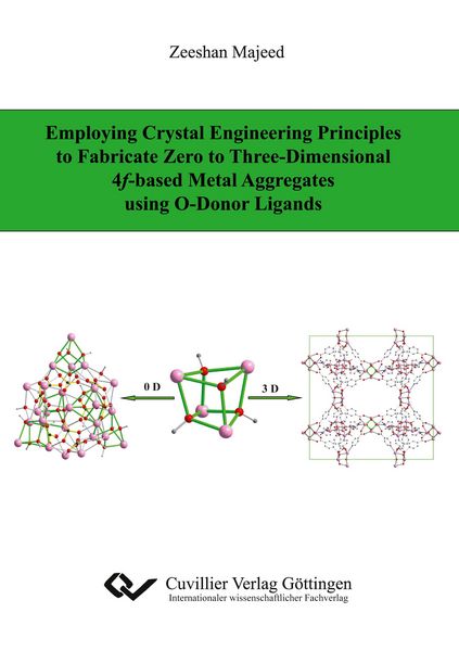 Produktbild: Employing Crystal Engineering Principles to Fabricate Zero to Three-Dimensional 4f-based Metal Aggregates using O-Donor Ligands