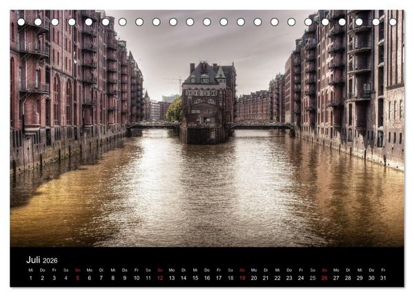 Produktbild: Hamburg (Tischkalender 2026 DIN A5 quer), CALVENDO Monatskalender