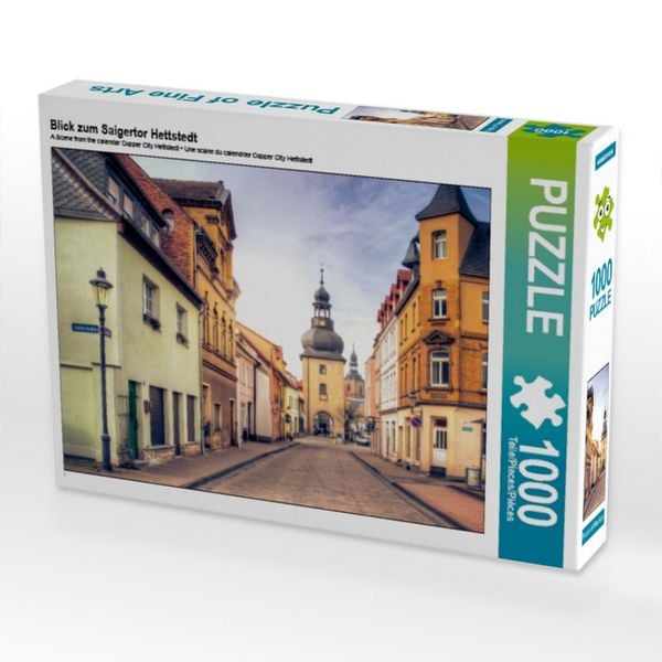CALVENDO Puzzle Blick zum Saigertor Hettstedt | 1000 Teile Lege-Größe 64x48cm Foto-Puzzle für glückliche Stunden