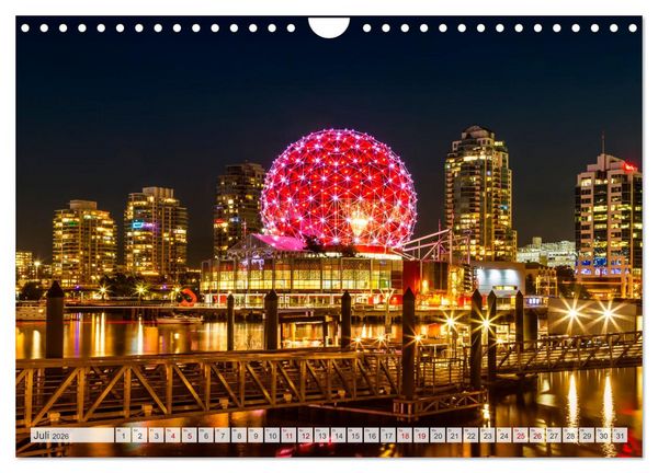 Produktbild: VANCOUVER K&uuml;stencharme und Urbanit&auml;t (Wandkalender 2026 DIN A4 quer), CALVENDO Monatskalender
