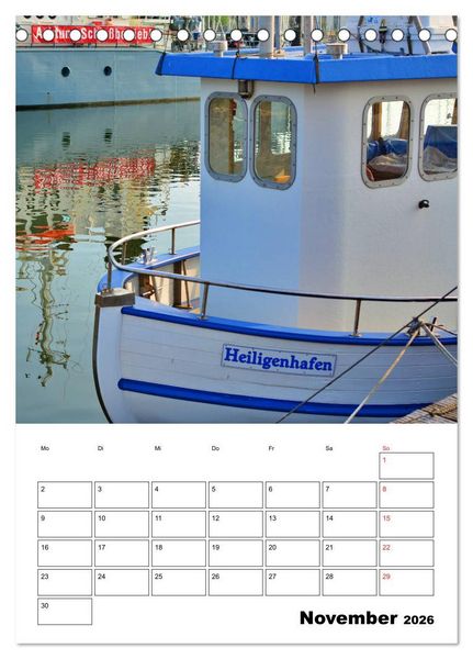 Produktbild: Marina Heiligenhafen (Tischkalender 2026 DIN A5 hoch), CALVENDO Monatskalender
