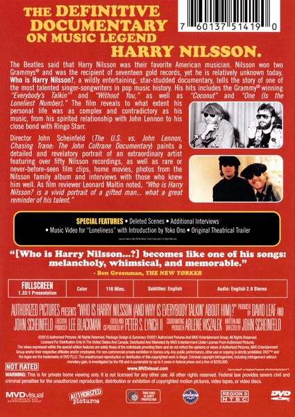 Produktbild: Who Is Harry Nilsson? (And Why Is Everybody Talkin' About Him) (OmU)