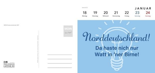 Produktbild: MOIN Postkartenkalender 2027