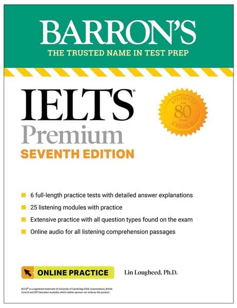 Produktbild: IELTS Premium: 6 Practice Tests + Comprehensive Review + Online Audio