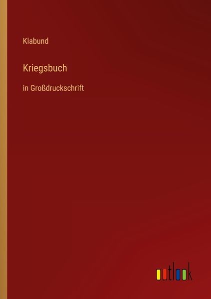 Produktbild: Kriegsbuch