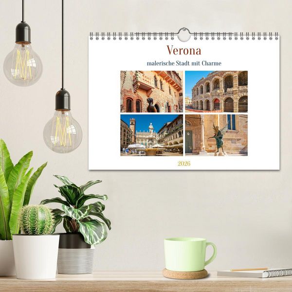 Produktbild: Verona - malerische Stadt mit Charme (Wandkalender 2026 DIN A4 quer), CALVENDO Monatskalender