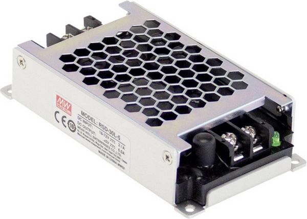 Produktbild: MEAN WELL RSD-30L-5 DC/DC-Wandler 24 V/DC, 36 V/DC, 48 V/DC, 72 V/DC - 5 V/DC/6A 30W