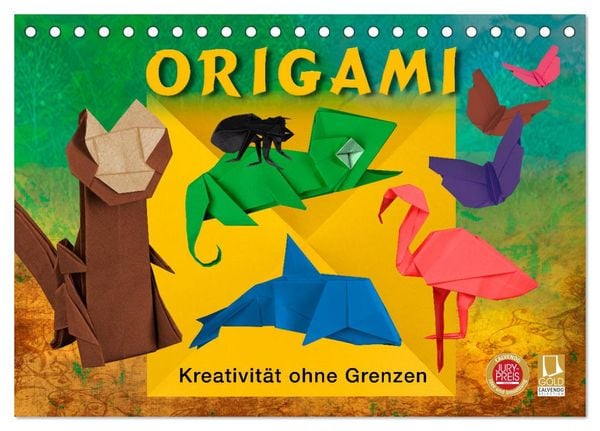 ORIGAMI - Kreativität ohne Grenzen (Tischkalender 2025 DIN A5 quer), CALVENDO Monatskalender