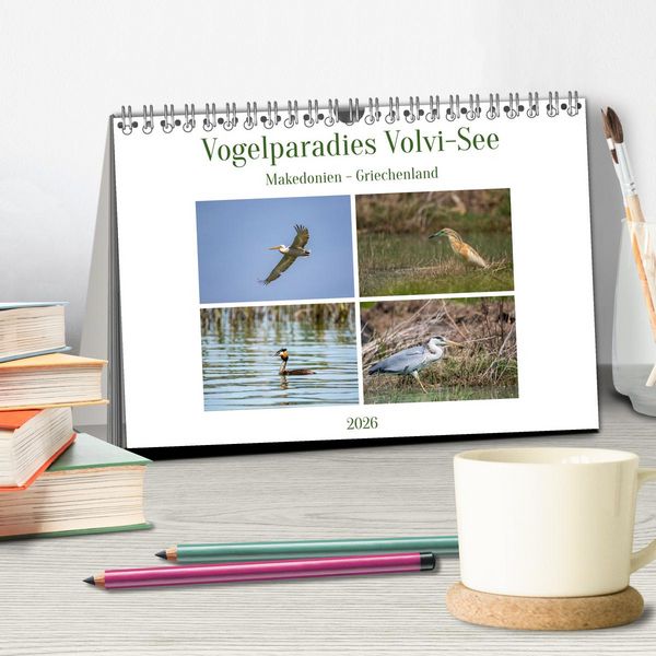 Produktbild: Vogelparadies Volvi-See (Tischkalender 2026 DIN A5 quer), CALVENDO Monatskalender