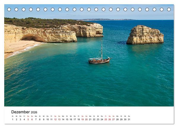 Produktbild: Einzigartiges Portugal (Tischkalender 2026 DIN A5 quer), CALVENDO Monatskalender