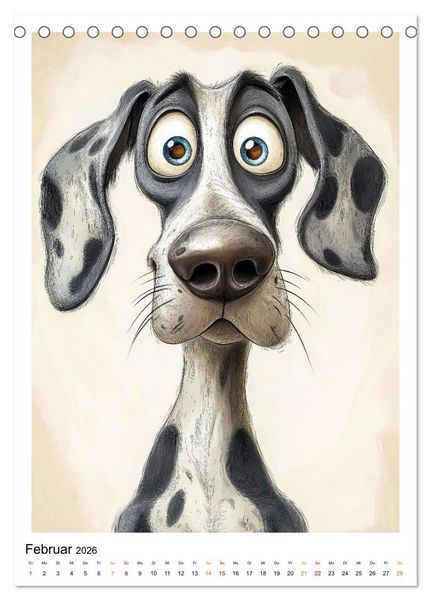 Produktbild: Hunde mit Humor (Tischkalender 2026 DIN A5 hoch), CALVENDO Monatskalender