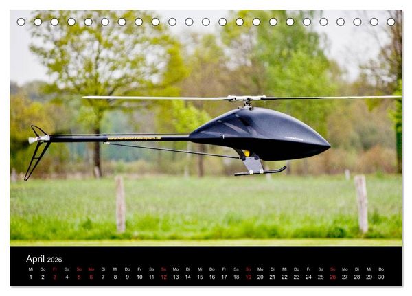 Produktbild: Modellhubschrauber (Tischkalender 2026 DIN A5 quer), CALVENDO Monatskalender