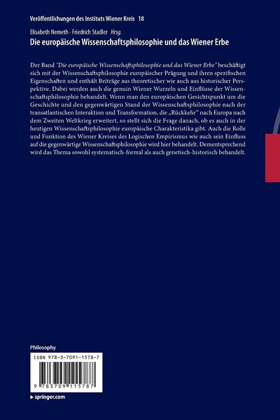 Produktbild: Die europ&auml;ische Wissenschaftsphilosophie und das Wiener Erbe