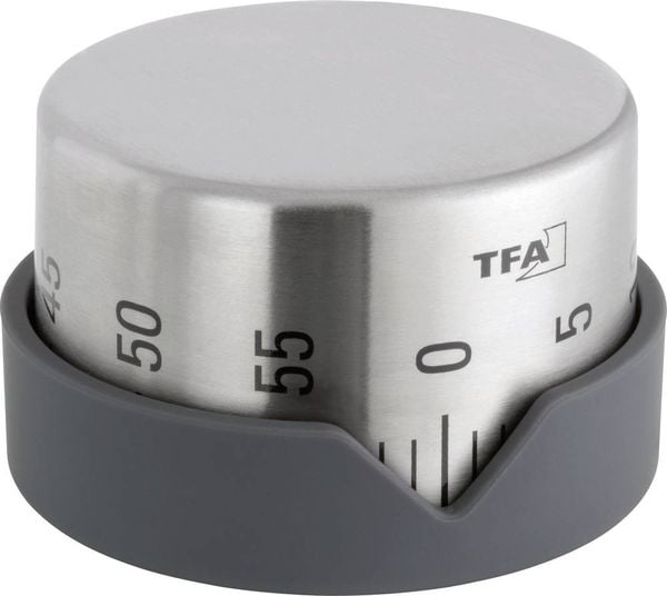 TFA Dostmann Dot Timer Edelstahl mechanisch