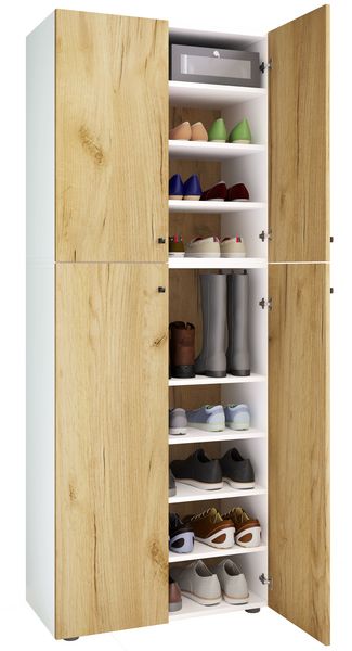 XXL Holz Großer Schuhschrank Schuhkommode Lona 9