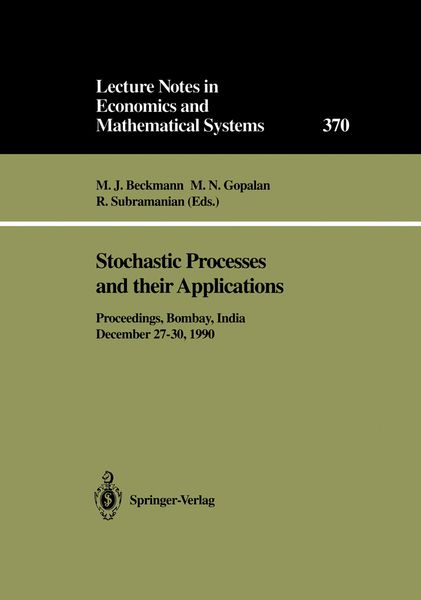 Produktbild: Stochastic Processes and their Applications