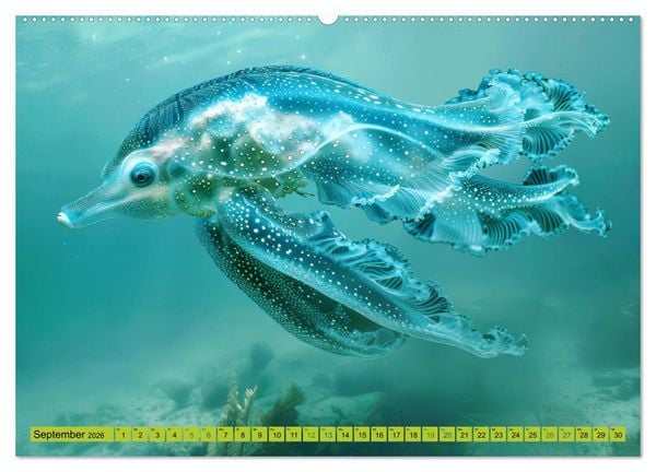 Produktbild: Fantastische Unterwasserkreaturen - Hybridtiere (hochwertiger Premium Wandkalender 2026 DIN A2 quer), Kunstdruck in Hochglanz