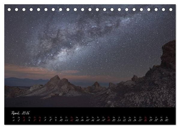 Produktbild: Faszination Milchstra&szlig;e - eine Reise zu den Nachtlandschaften unserer Erde (Tischkalender 2026 DIN A5 quer), CALVENDO Monatskalender