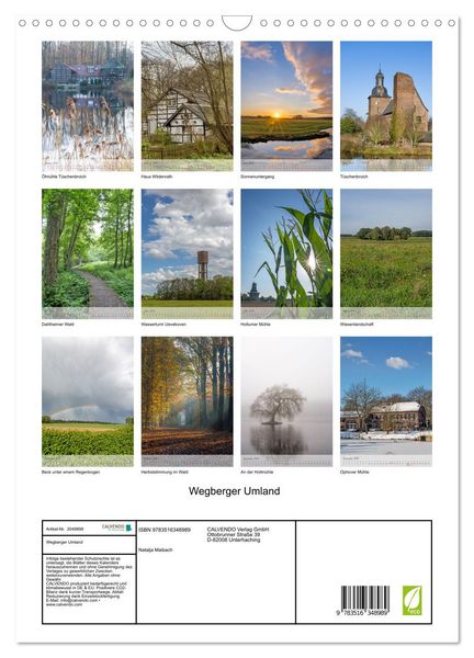 Produktbild: Wegberger Umland (Wandkalender 2026 DIN A3 hoch), CALVENDO Monatskalender