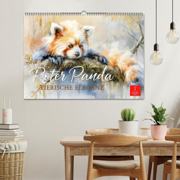 Produktbild: Roter Panda - Tierische Eleganz (Wandkalender 2027 DIN A2 quer), CALVENDO Monatskalender