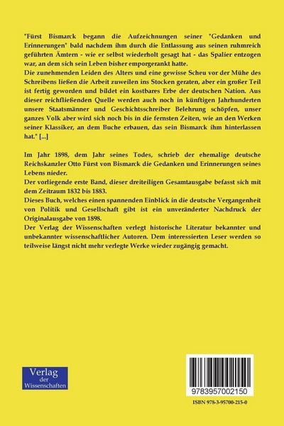 Produktbild: Gedanken und Erinnerungen