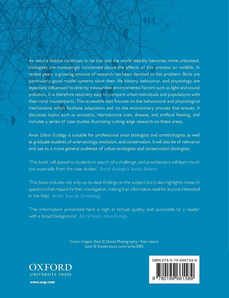 Produktbild: AVIAN URBAN ECOLOGY P