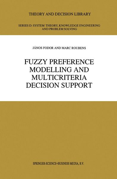 Produktbild: Fuzzy Preference Modelling and Multicriteria Decision Support