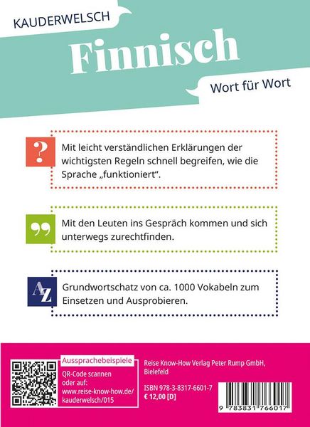 Produktbild: Reise Know-How Sprachf&uuml;hrer Finnisch - Wort f&uuml;r Wort