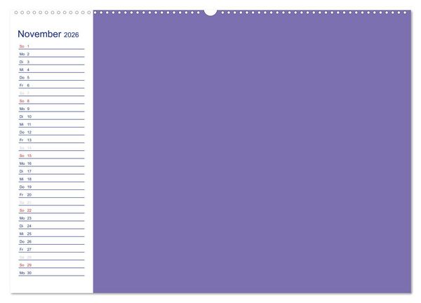 Produktbild: Farbiger Bastelkalender (Wandkalender 2026 DIN A2 quer), CALVENDO Monatskalender