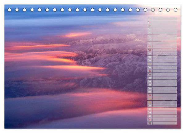 Produktbild: Colours of Flight - Stimmungen &uuml;ber den Wolken (Tischkalender 2026 DIN A5 quer), CALVENDO Monatskalender