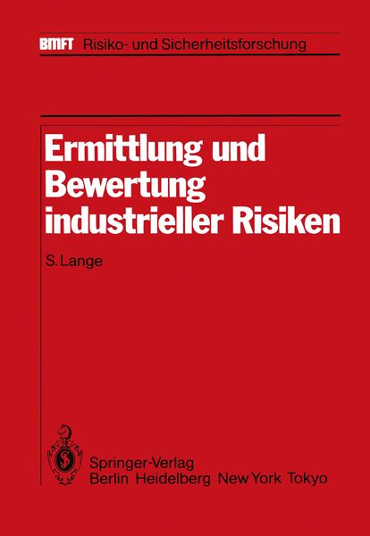 Produktbild: Ermittlung und Bewertung industrieller Risiken