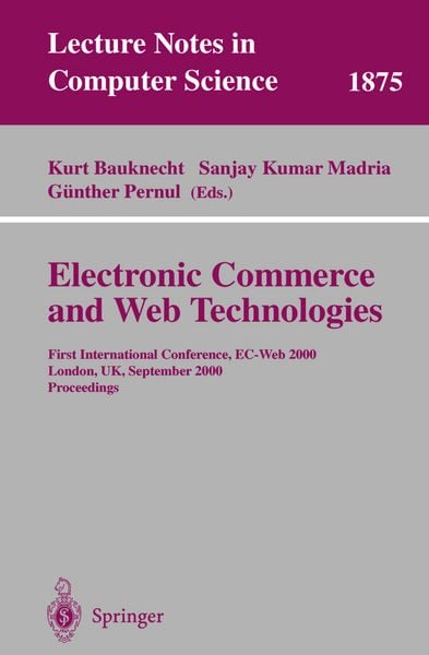 Produktbild: Electronic Commerce and Web Technologies