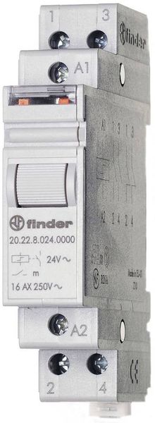 Stromstoß-Schalter Hutschiene Finder 20.22.8.230.4000 2 Schließer 230 V/AC 16 A 4000 VA 1 St.