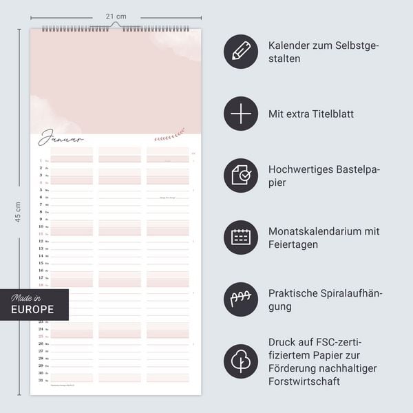 Produktbild: Kreativ-Planer für zwei Glücksmomente 2026