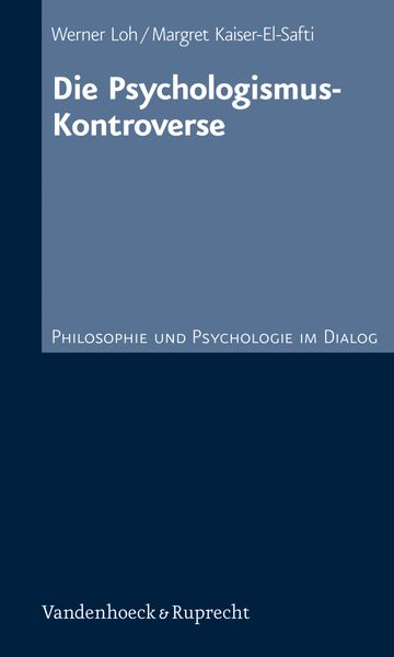 Produktbild: Die Psychologismus-Kontroverse