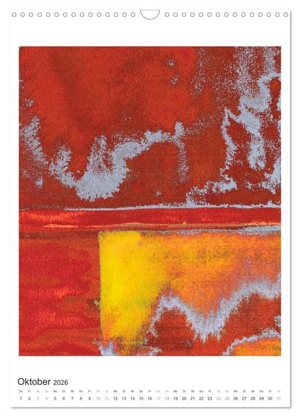 Produktbild: Ein leuchtendes Jahr: Abstrakte Kunst von Inga Pint (Wandkalender 2026 DIN A3 hoch), CALVENDO Monatskalender