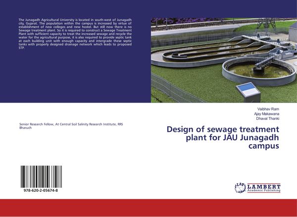 Produktbild: Design of sewage treatment plant for JAU Junagadh campus