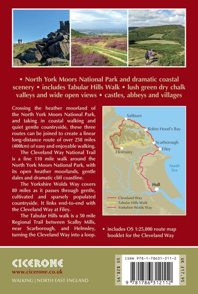 Produktbild: The Cleveland Way and the Yorkshire Wolds Way