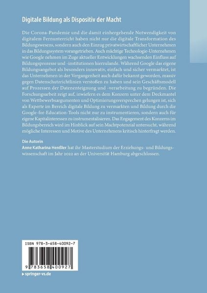 Produktbild: Digitale Bildung als Dispositiv der Macht