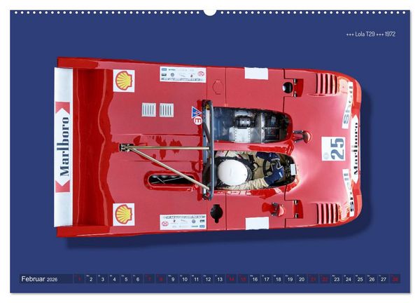 Produktbild: Legenden des Rennsports Historic Sports Cars 1960-1975 (hochwertiger Premium Wandkalender 2026 DIN A2 quer), Kunstdruck in Hochglanz