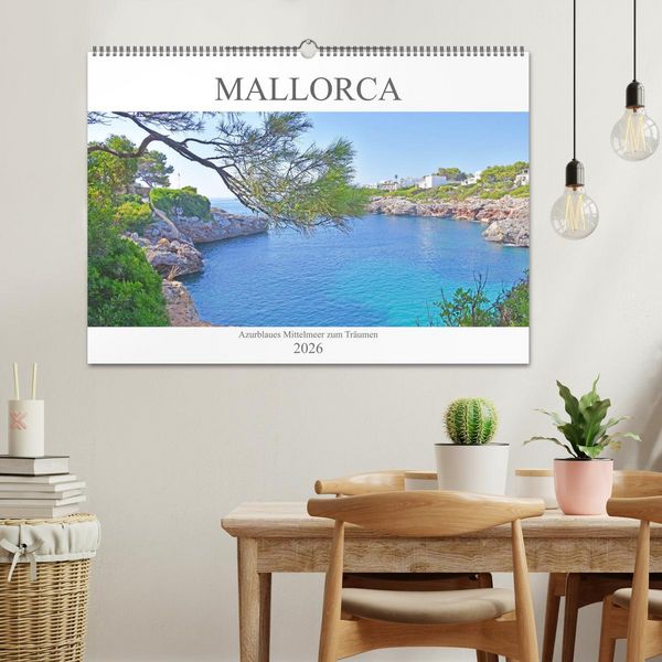 Produktbild: Mallorca - Azurblaues Mittelmeer zum Tr&auml;umen (Wandkalender 2026 DIN A2 quer), CALVENDO Monatskalender