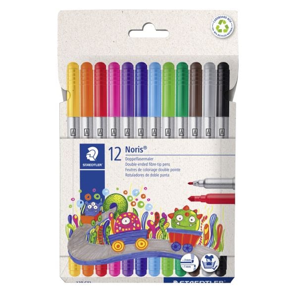 STAEDTLER Noris 320, 12 Doppelfasermaler