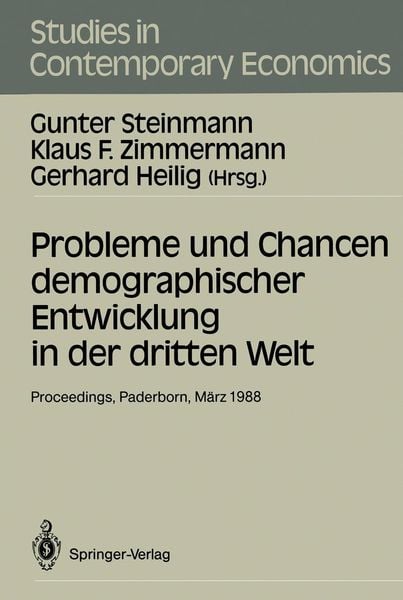 Produktbild: Probleme und Chancen demographischer Entwicklung in der dritten Welt