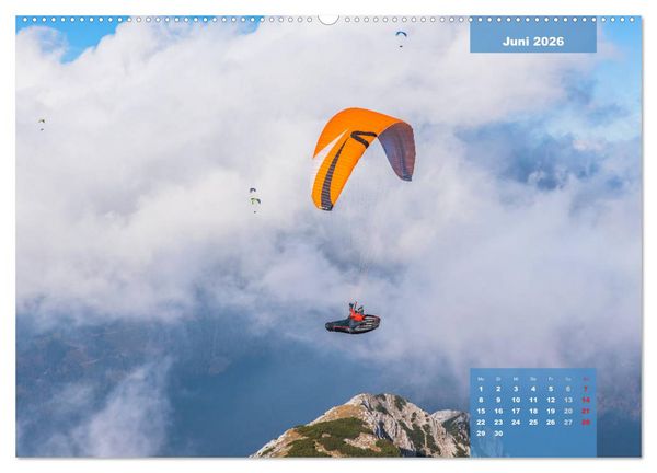Produktbild: Paragliding - Aufbruch zu neuen H&ouml;henfl&uuml;gen (hochwertiger Premium Wandkalender 2026 DIN A2 quer), Kunstdruck in Hochglanz
