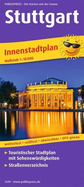Produktbild: Publicpress Stadtplan Stuttgart 1:18.000