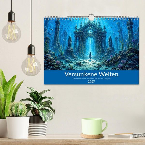 Produktbild: Versunkene Welten &ndash; Mystische Tiefen zwischen Traum und Ewigkeit (Wandkalender 2027 DIN A4 quer), CALVENDO Monatskalender
