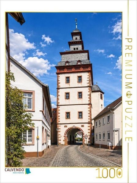 CALVENDO Puzzle Steinheimer Torturm | 1000 Teile Lege-Größe 64x48cm Foto-Puzzle für glückliche Stunden