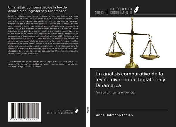 Produktbild: Un an&aacute;lisis comparativo de la ley de divorcio en Inglaterra y Dinamarca