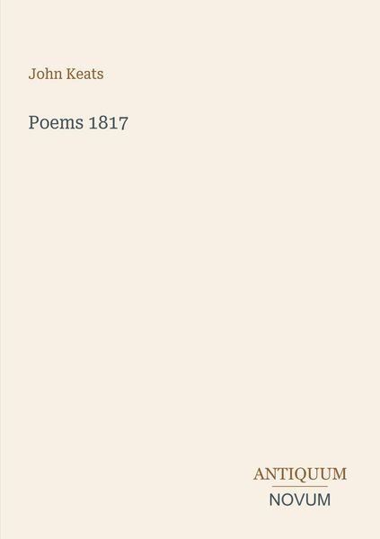 Produktbild: Poems 1817